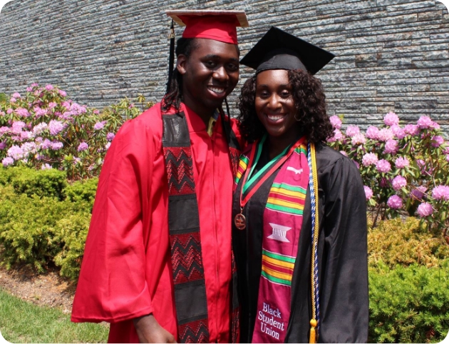 KIPP NYC College Prep graduate celebrating at commencement
