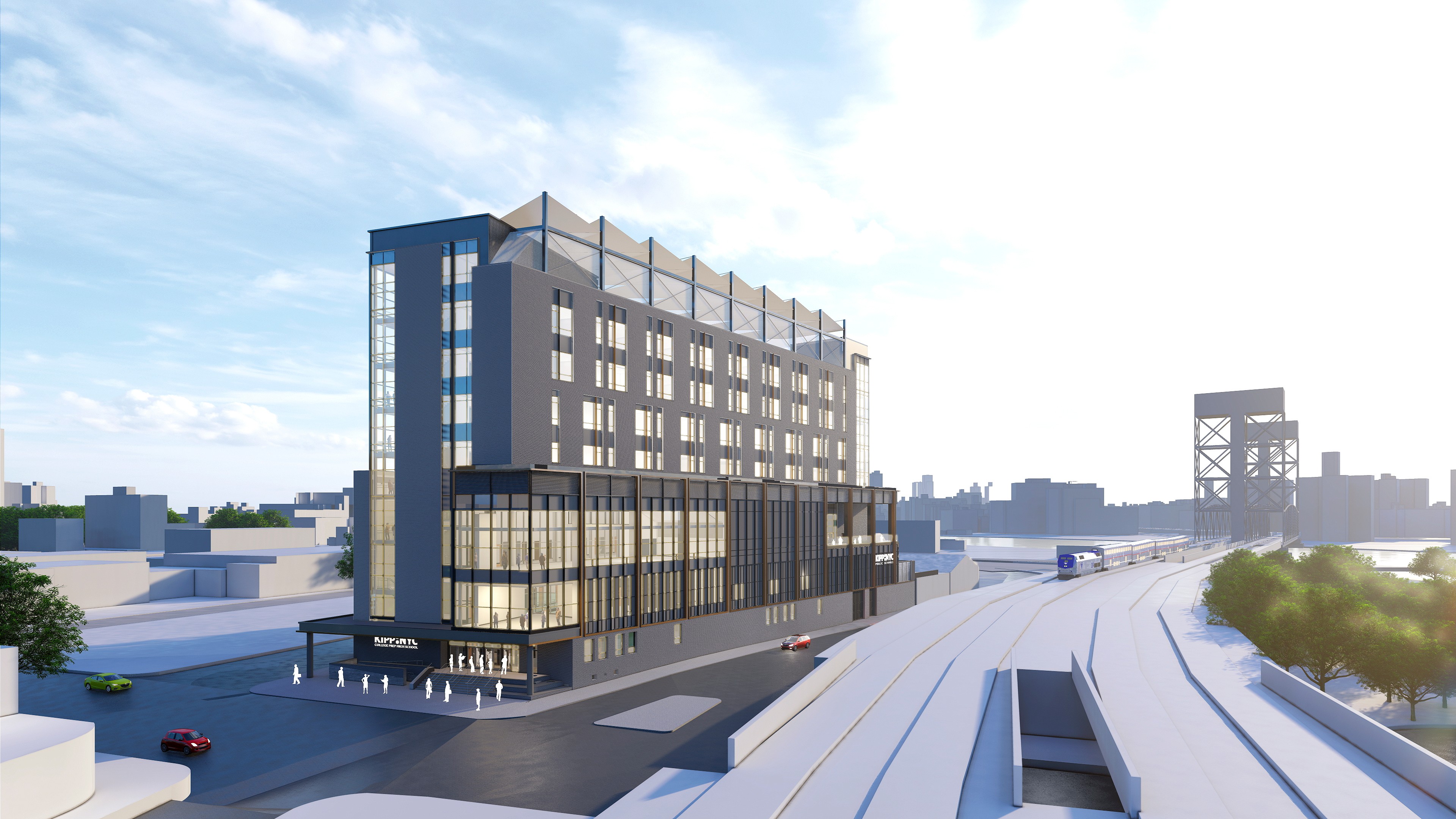 Rendering of the new KIPP NYC College Prep lower school campus